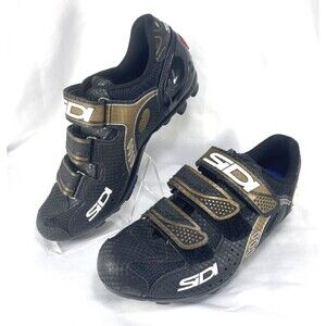 SIDI Italy Black Gold Cycling Bicycle Cleat Shoe Womens EU 39